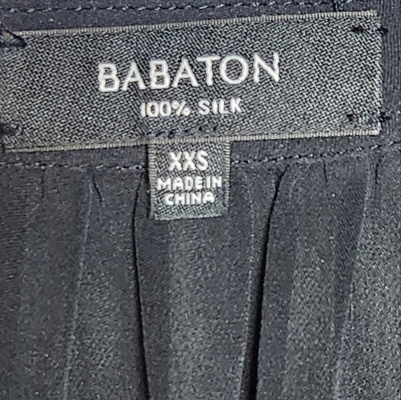 Aritzia Babaton Benedict 100% Silk Sleeveless Black Dress Size XXS - Picture 6 of 6